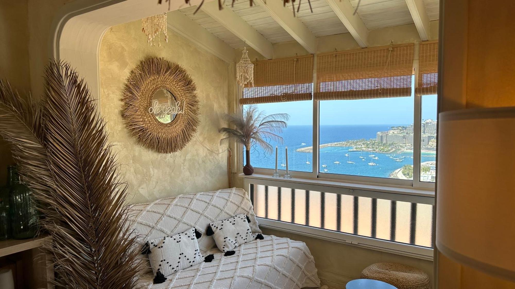 Boho Style Bungalow With Ocean View Mogan Bagian luar foto